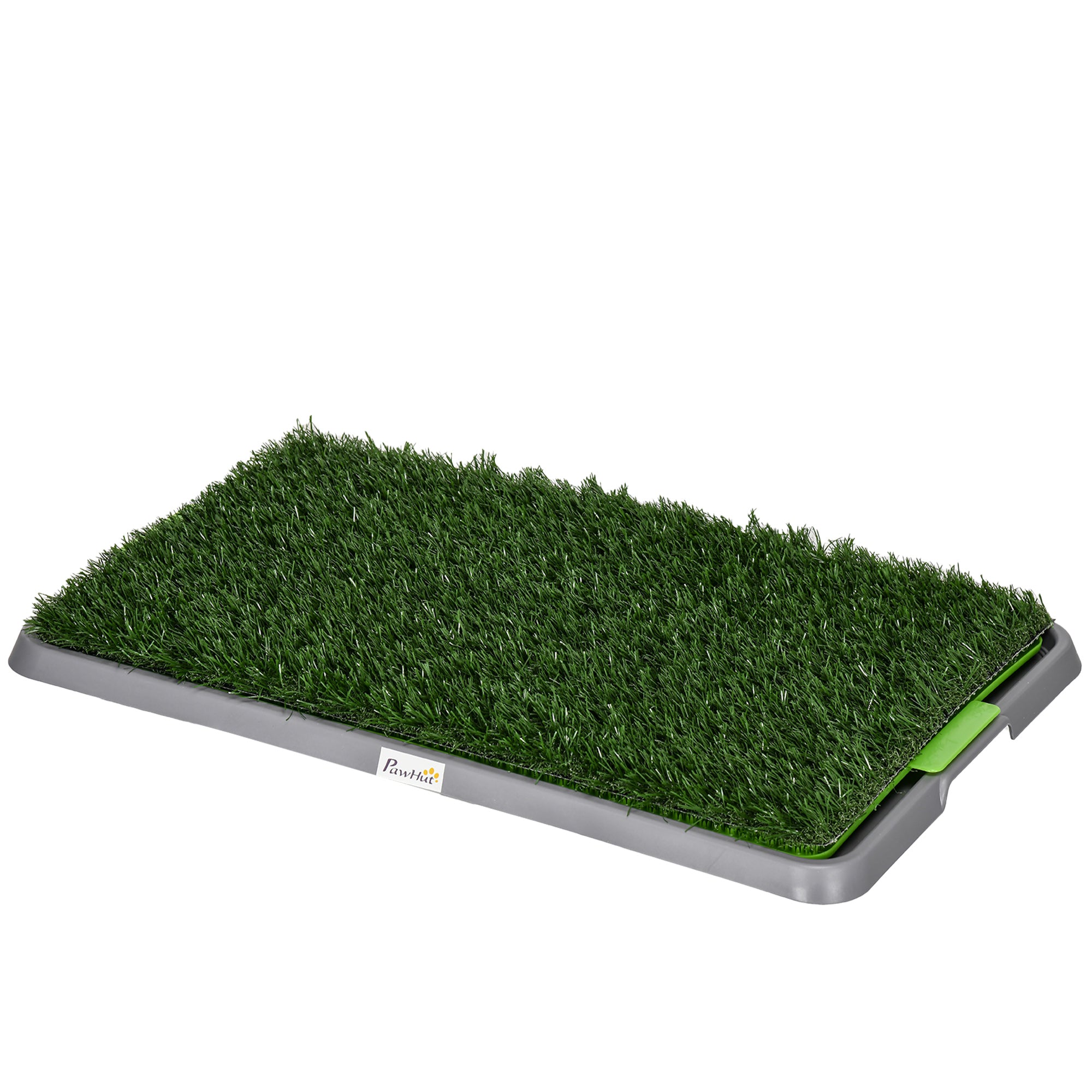 PawHut Artificial Grass Pee Pad for Dogs Potty Training, 26" x 16", Green