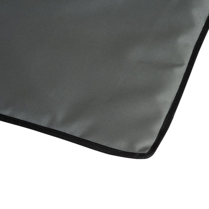 Outsunny Set of 2 Sun Lounger Beach Mat Folding Lounge Chair Mat with Adjustable Back Steel Frame Head Pillow Carry Bag Grey