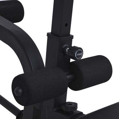 Soozier Adjustable Weight Bench, Sit Up Dumbbell Bench, Multi-Functional Purpose Hyper Extension Workout Bench with Adjustable Seat and Back Angle