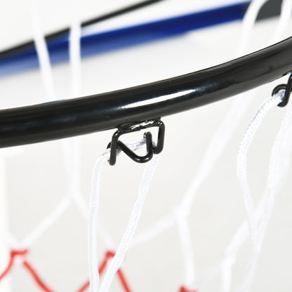 Soozier Wall Mounted Basketball Hoop, Mini Hoop with 45" x 29" Shatter Proof Backboard, Durable Rim and All-Weather Net for Indoor and Outdoor Use