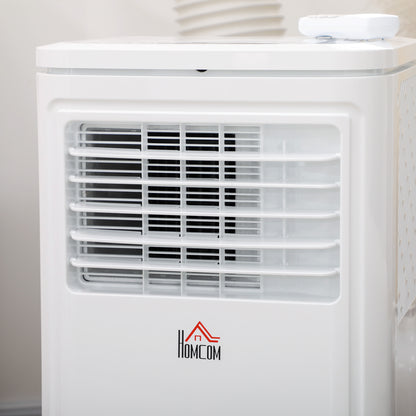 HOMCOM 8000 BTU Portable Air Conditioner with Cooling, Dehumidifier, Remote Control, 24-Hour Timer, Window Mount Kit, Cream