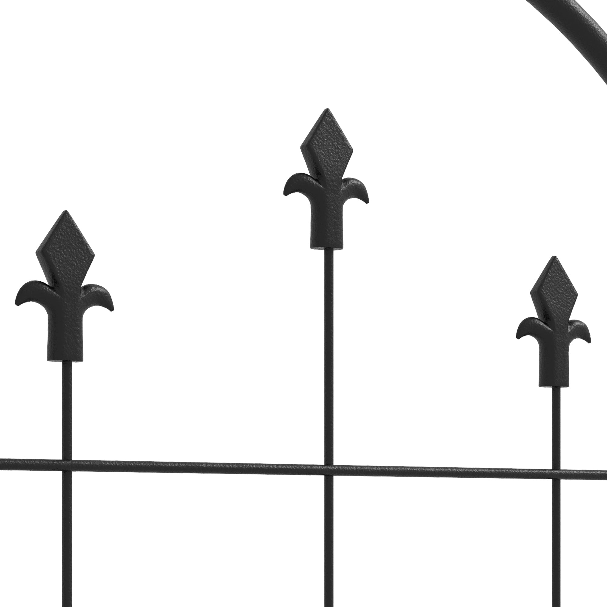 Outsunny Metal Trellis Set of 6, Garden Trellis for Climbing Plants Support Frames, Arrow Design