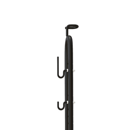 Soozier Vertical & Horizontal Bike Rack Bicycle Storage Stand with Adjustable Hooks, Fits 6"-28" and 700c Bikes
