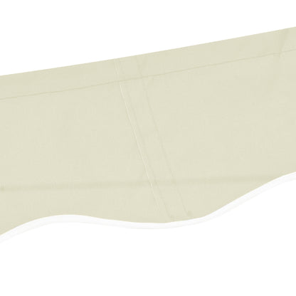 Outsunny 10' x 8' Retractable Awning Fabric Replacement Outdoor Sunshade Canopy Awning Cover, UV Protection, Cream White