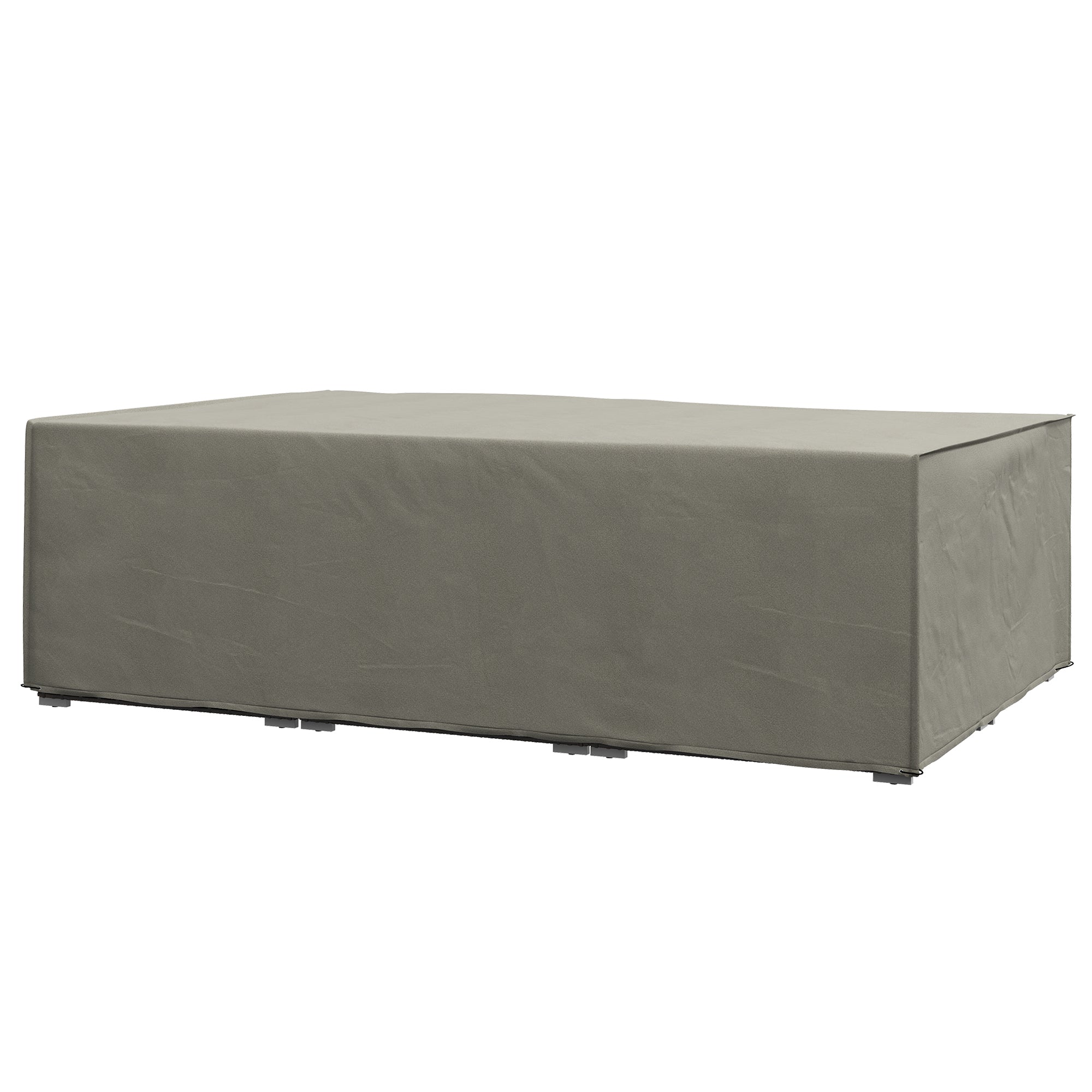 Outsunny Patio Furniture Covers Outdoor Scetional Table Chair Shelter, UV Rain Protective, 87.5" x 61" x 26.5", Grey
