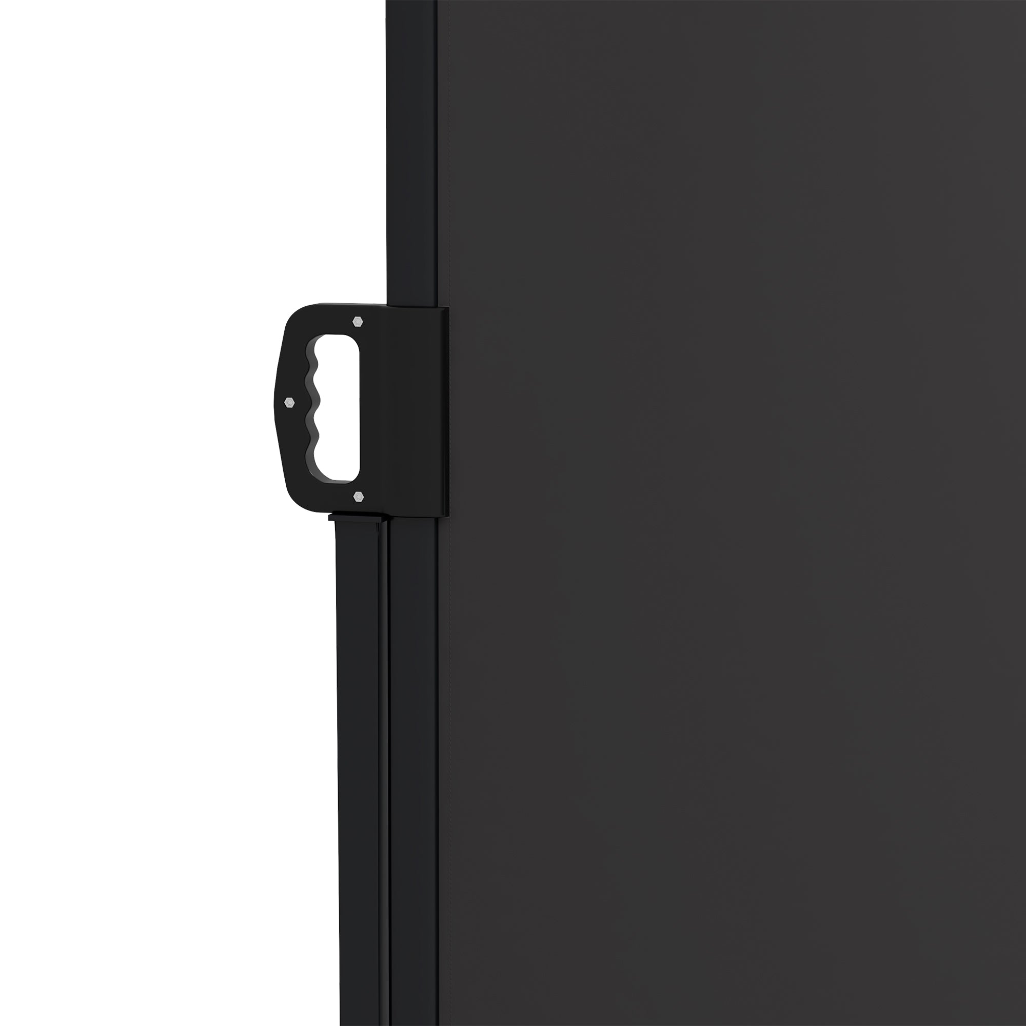 Outsunny 13' x 5' Retractable Side Awning, Outdoor Privacy Screen for Garden, Hot Tub, Balcony, Terrace, Pool, Black