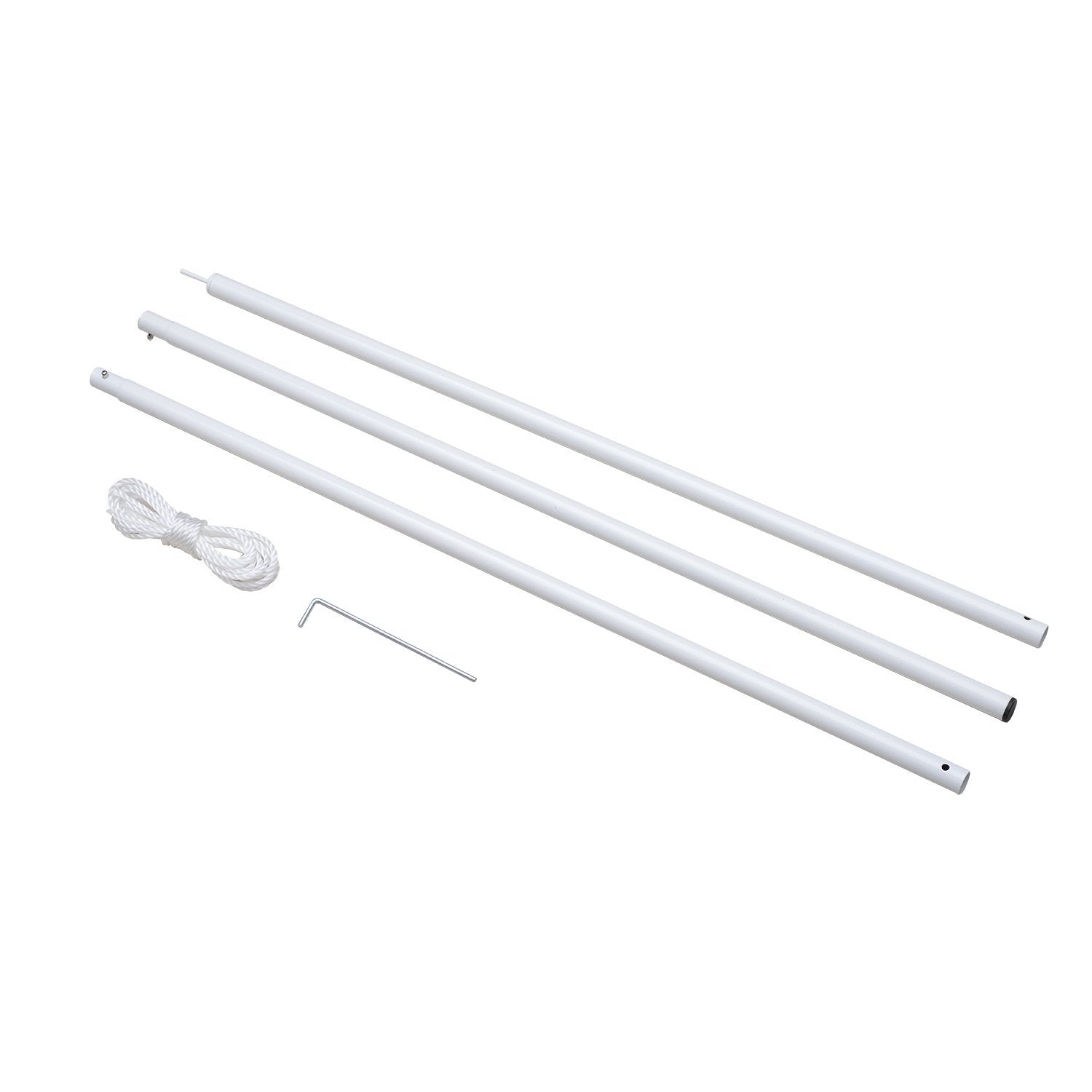 Outsunny Sun Sail Shade Support Pole Adjustable Height Support