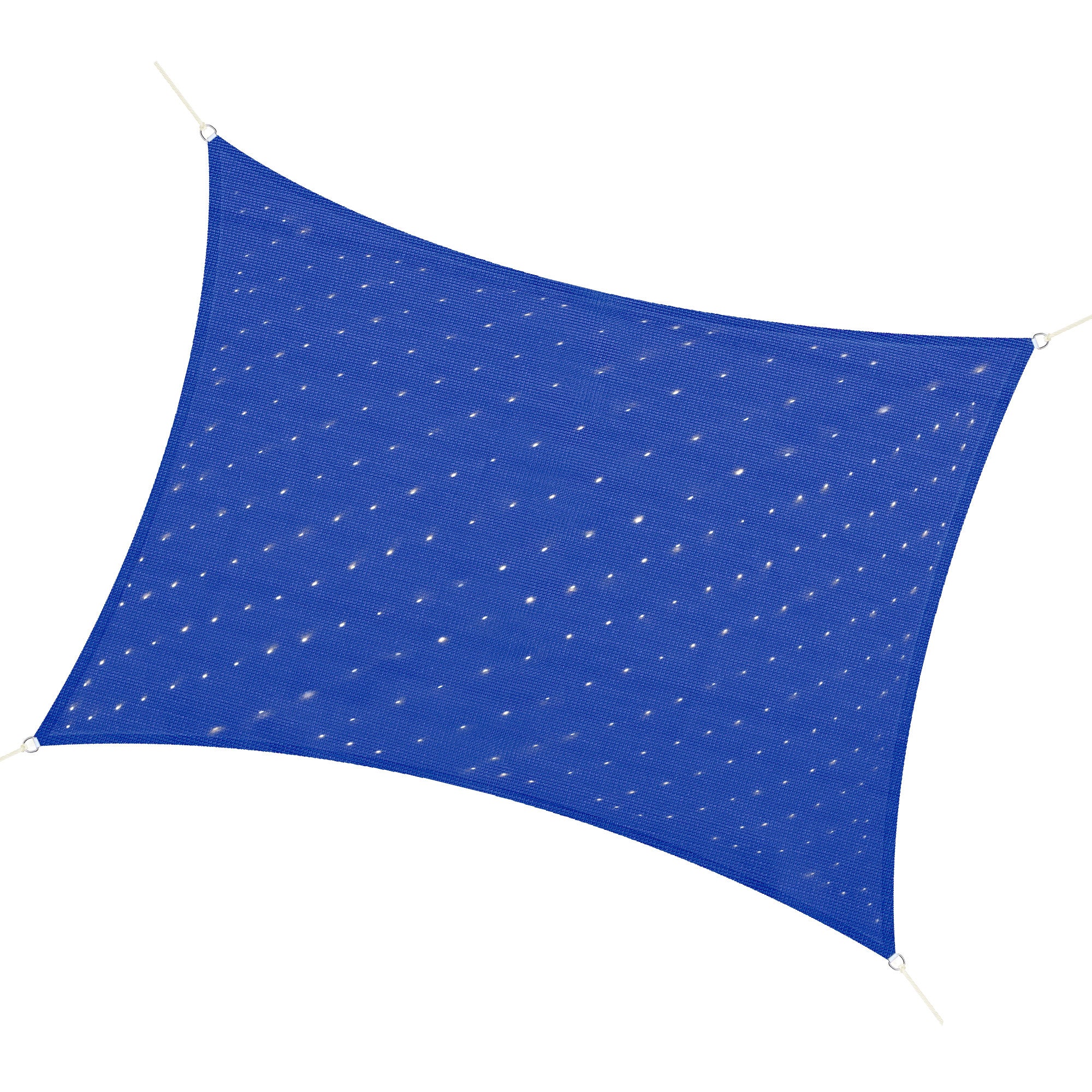 Outsunny 13' x 10' Sun Shade Sail with Led Lights, 90% UV Block Outdoor Shade Cloth Sunscreen Canopy for Lawn Patio Garden Yard