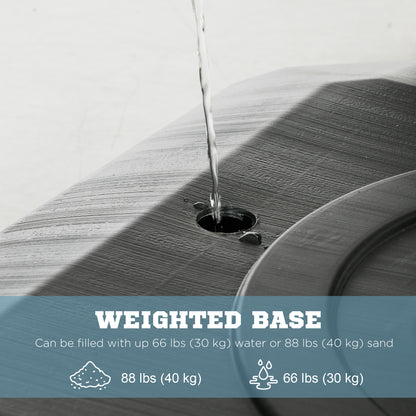 Soozier Outdoor Portable Basketball Hoop and Stand with Backboard Weighted Base Wheels, 115.4"-137.8" Height Adjustable