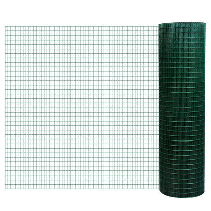 PawHut Chicken Wire Fencing 98' x 3', 1" x 0.5" Rectangle Chicken Wire for Crafts Garden Poultry, Metal Hardware Cloth Netting for Chicken Coops, Rabbit Cage, Dark Green