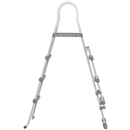 Outsunny 70" Above Ground Pool Ladder for 48" Pool Wall Height, Grey