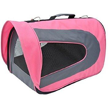 Pawhut Soft Sided Travel Pet Carrier Tote Bag - Pink