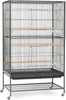 Groupets 60" Multi-Functional Flight Cage with Wheels, Removable Tray and Storage Shelf