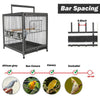 PawHut Parrot Travel Carrier Portable Aviary House 18” Portable Heavy Duty Travel Bird Cage