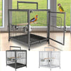 PawHut Parrot Travel Carrier Portable Aviary House 18” Portable Heavy Duty Travel Bird Cage